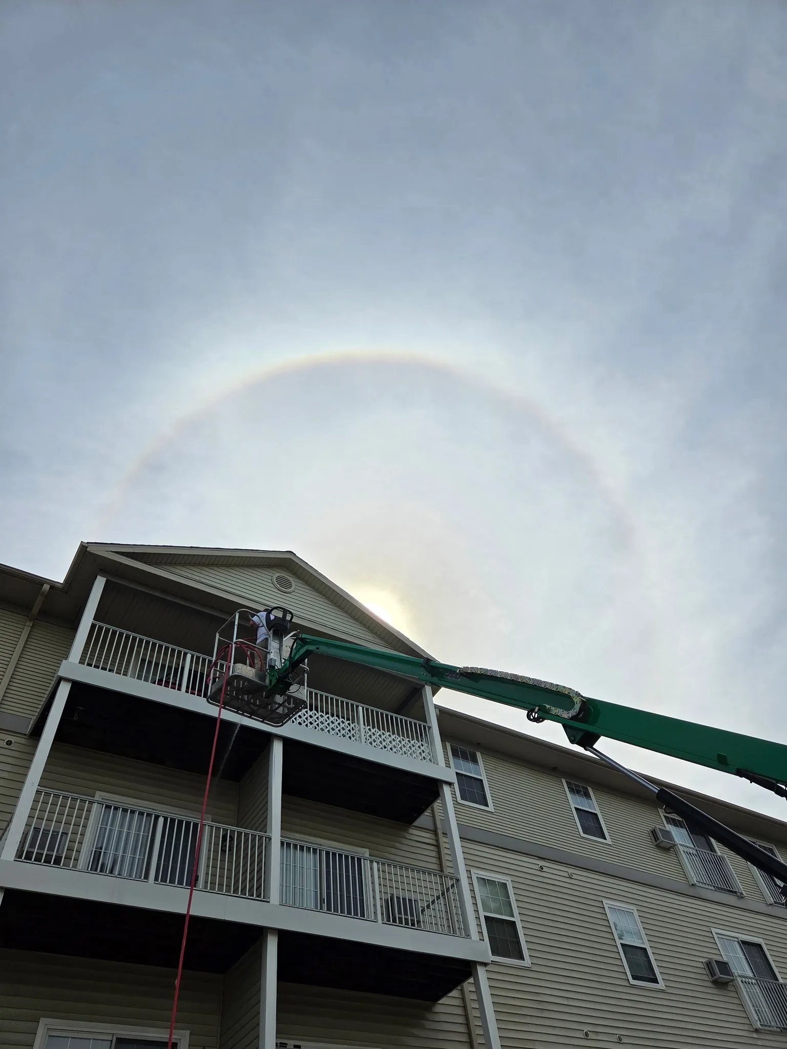 Soft Washing a 4-Story Building the Right Way image