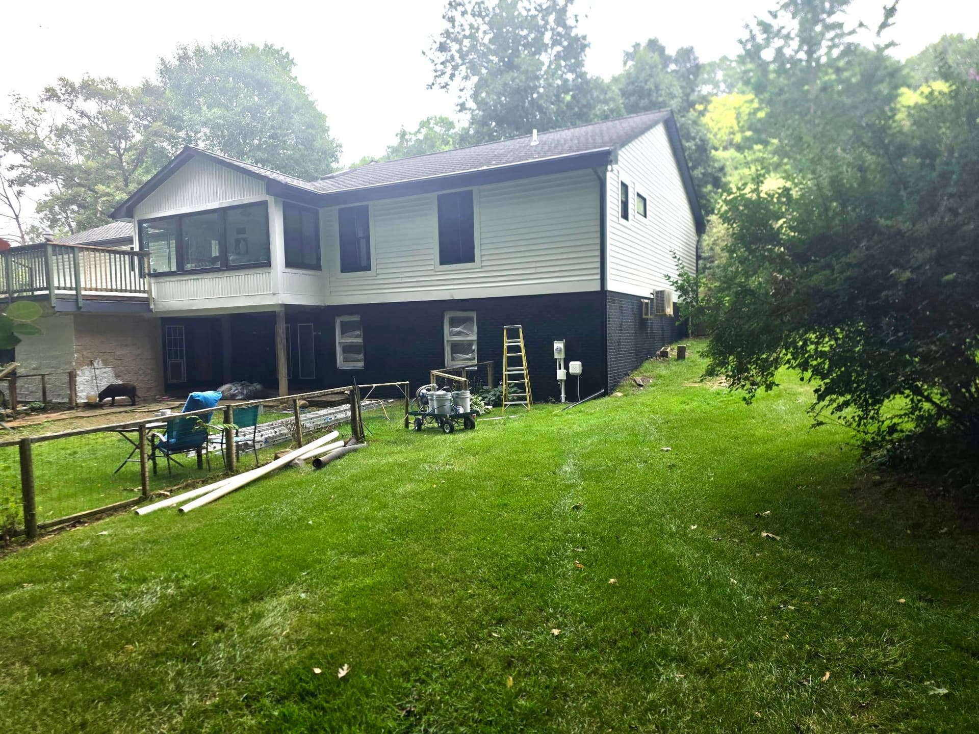 Gallery photos for Howell Home Gets a Bold Black and White Exterior Repaint: Image #7