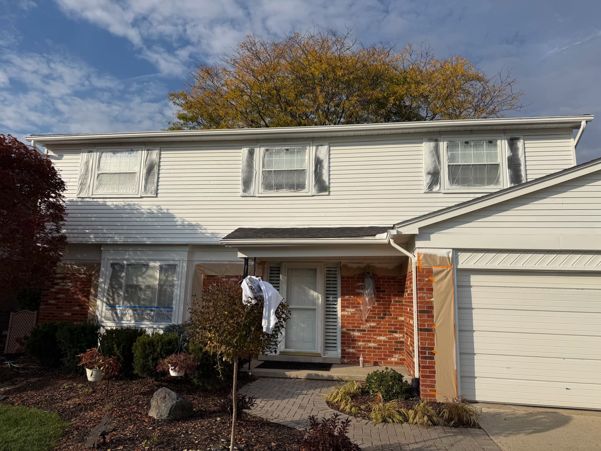 Gallery photos for 2 Guys, 2 Days - Full Exterior Painting on a Two-Story Home: Image #3