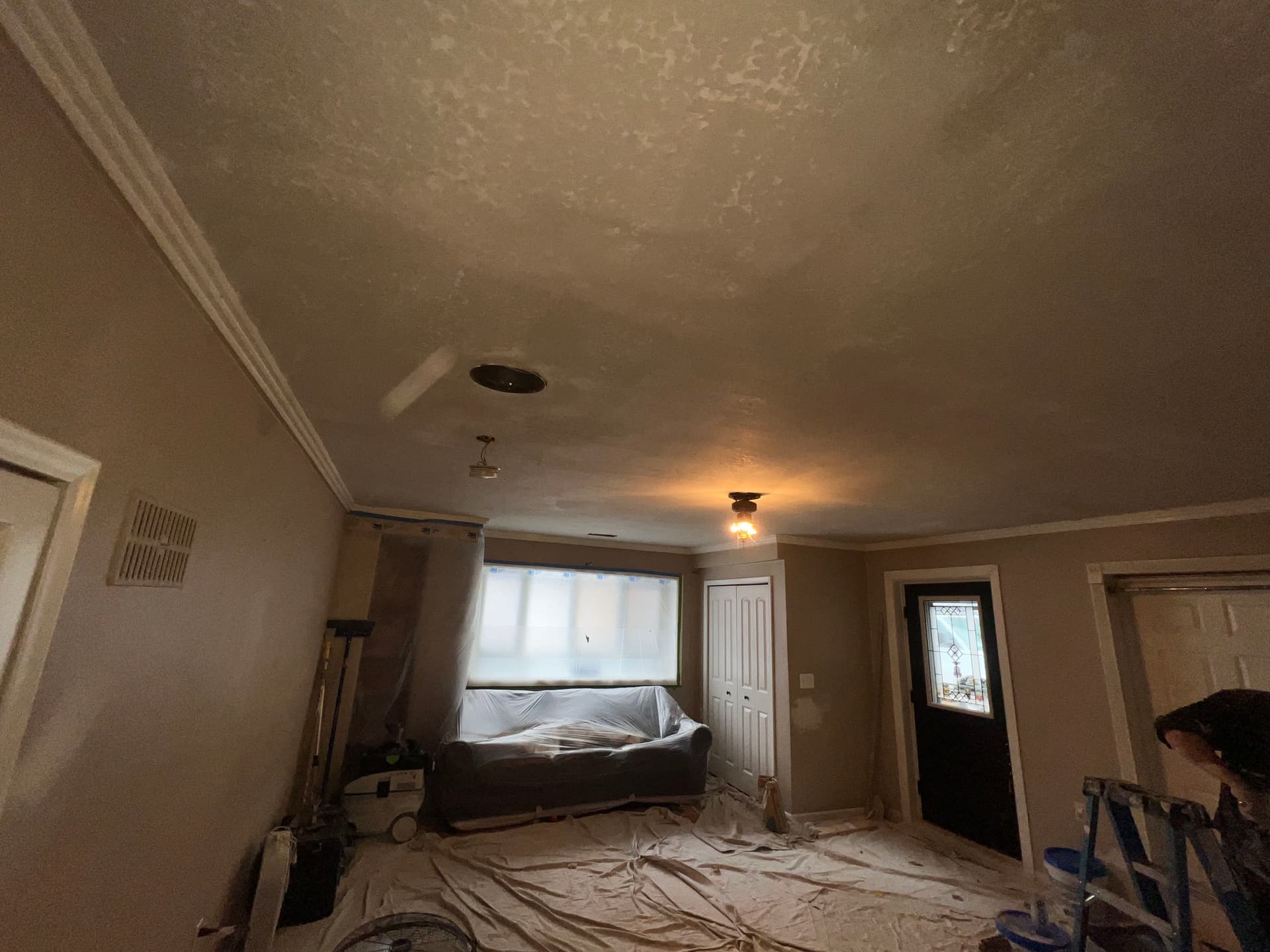 Gallery photos for Popcorn Ceiling Removal and Smooth Skim Coat Finish: Image #2