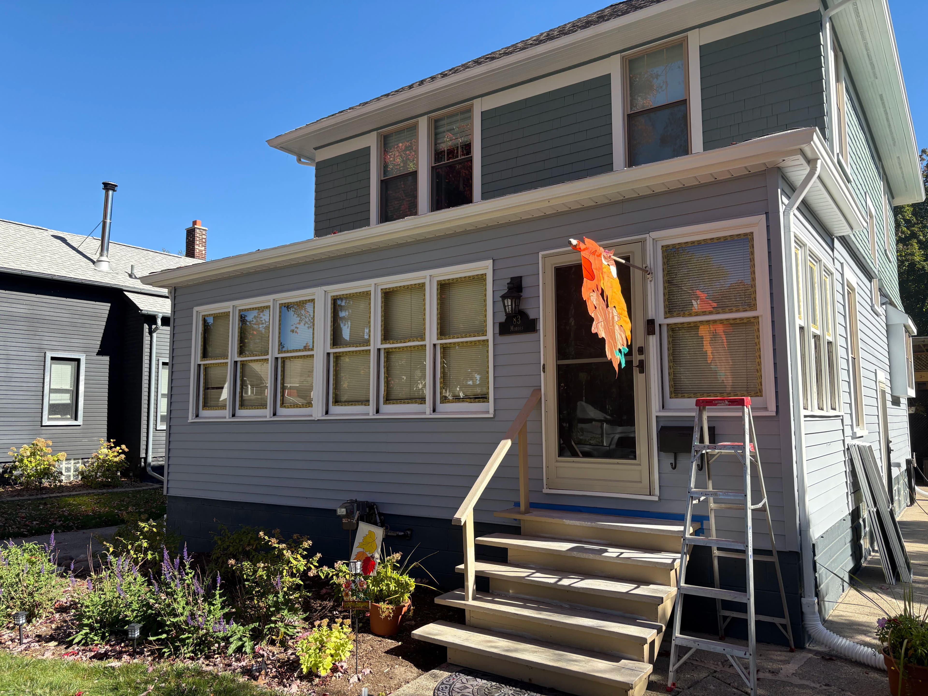 Project Full Exterior Color Change on a Two-Story Home and Garage image