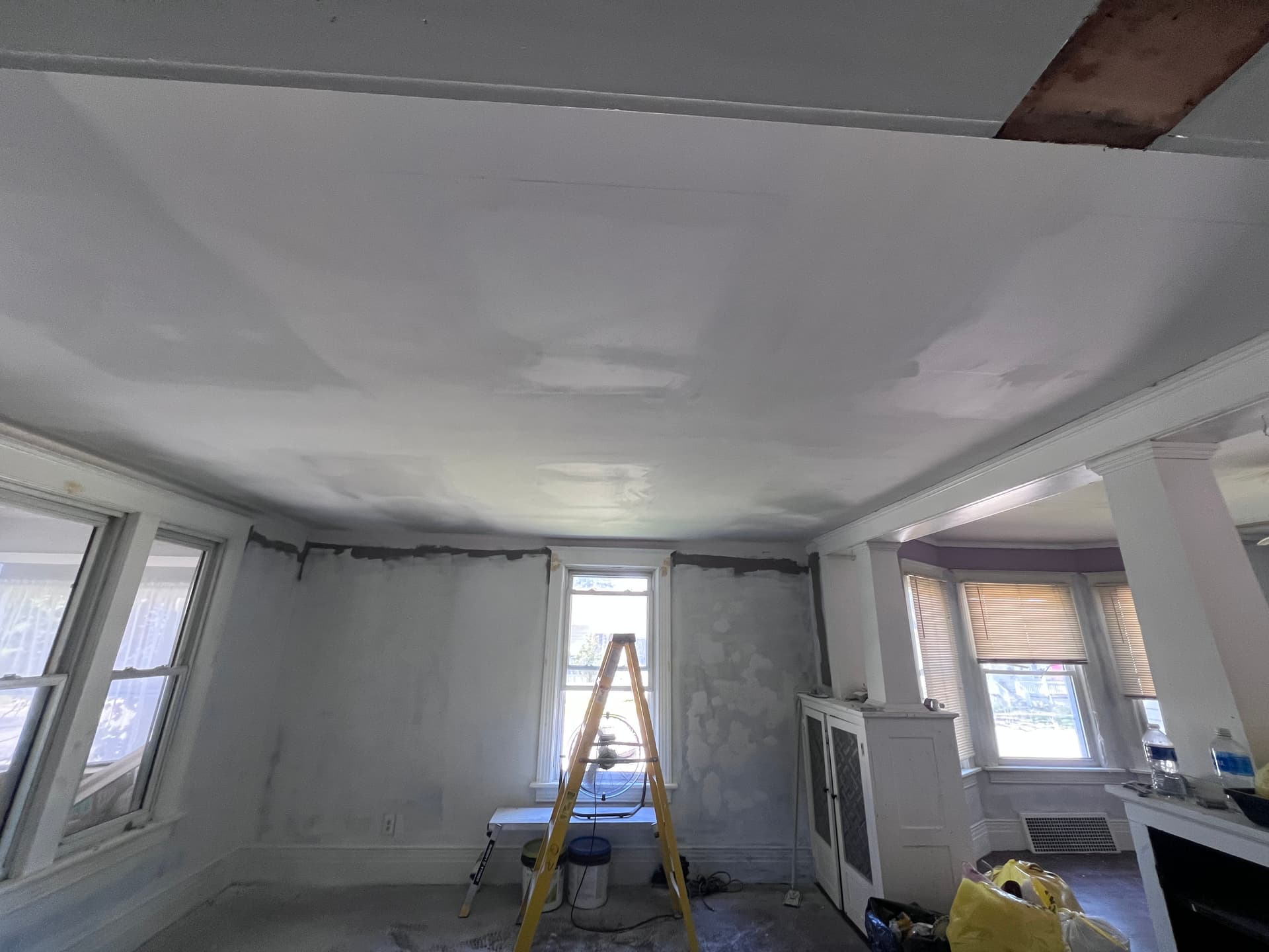 Gallery photos for Old Plaster Ceiling Replaced With Fresh Drywall and Paint: Image #1
