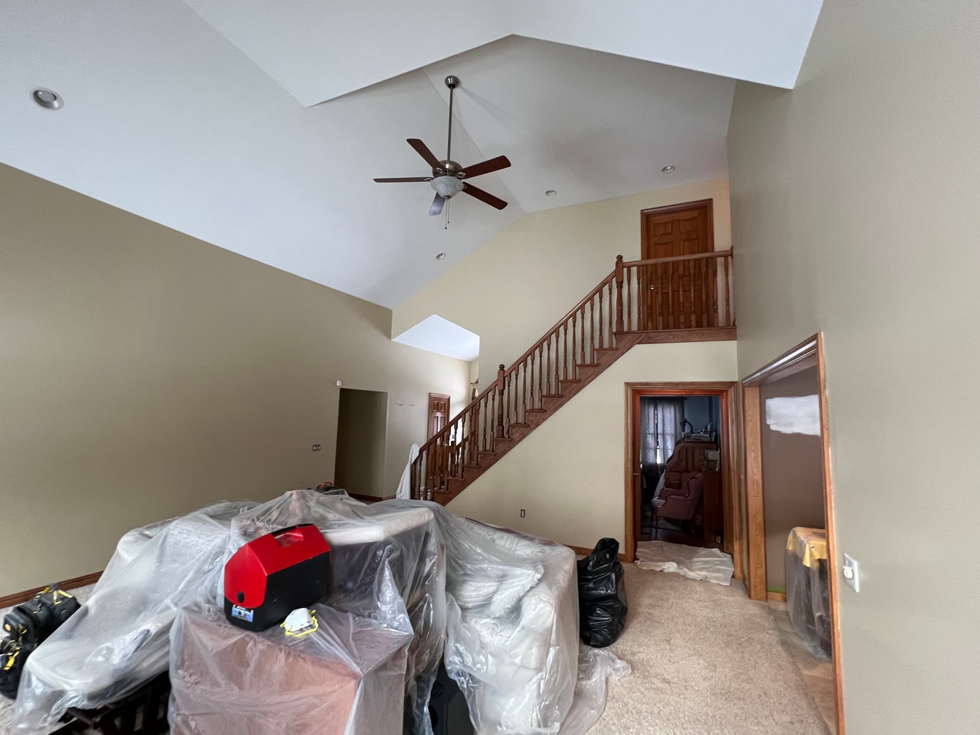 Gallery photos for Tackling Smoke Stains and Tall Ceilings on a Large Interior Paint Job: Image #6