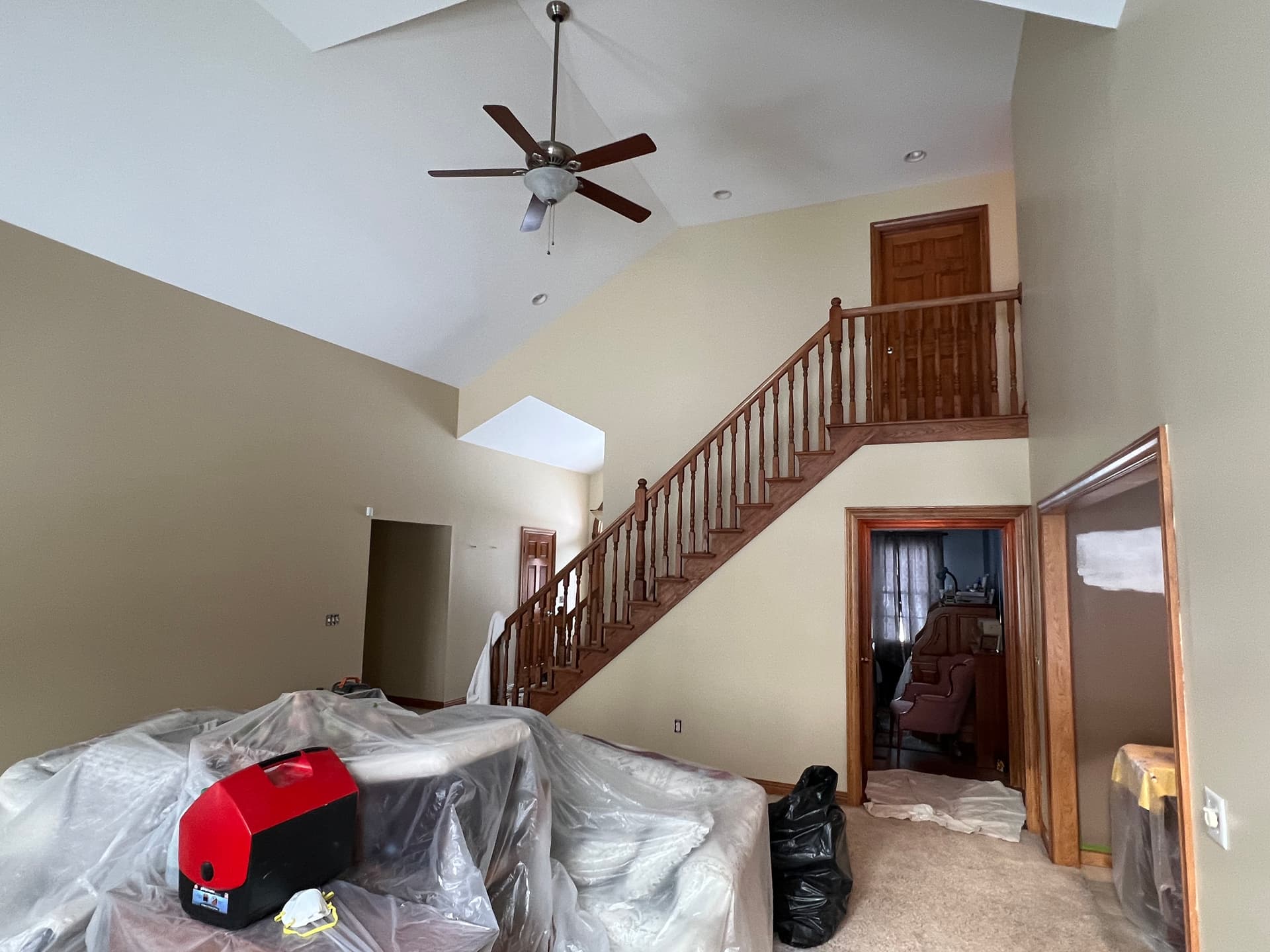 Gallery photos for Tackling Smoke Stains and Tall Ceilings on a Large Interior Paint Job: Image #5