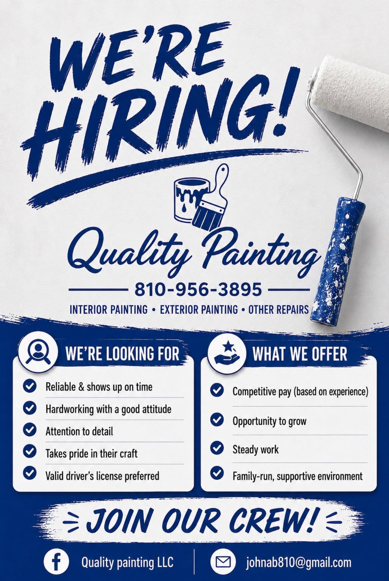 Project Quality Painting Is Hiring and We Want the Right People image