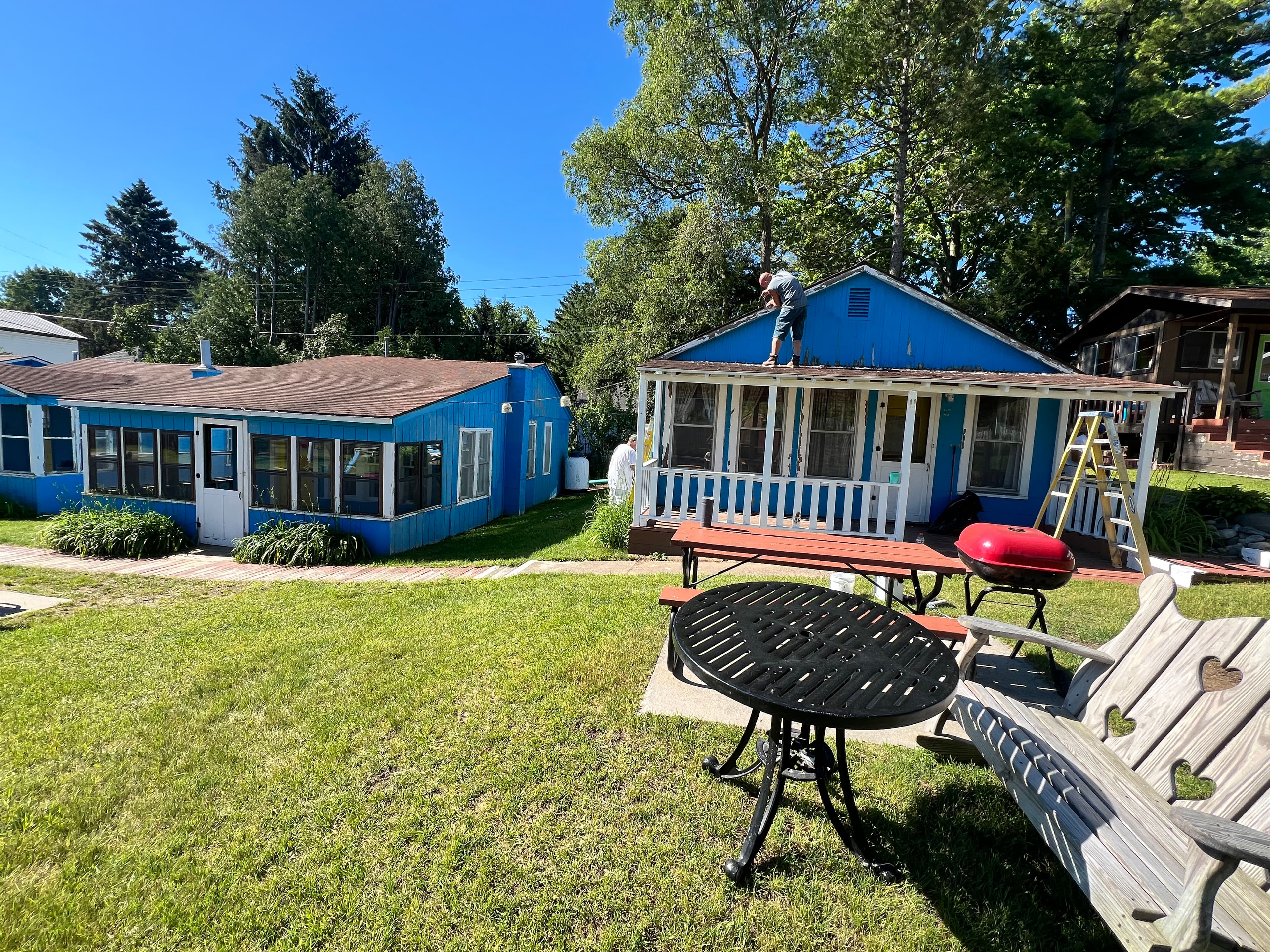 Project Prepping Weathered Lakefront Cabins for a Fresh Coat of Paint image