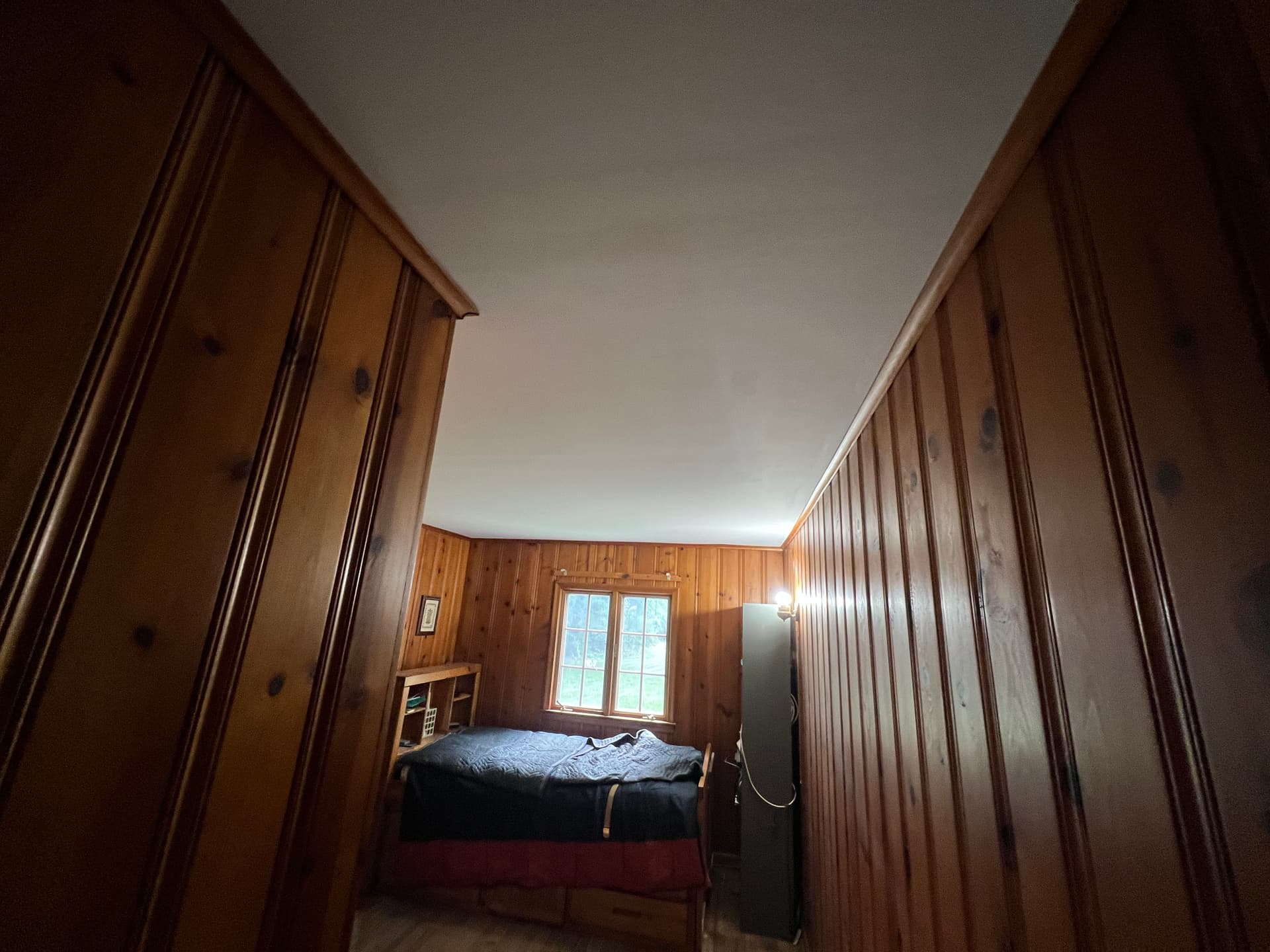 Gallery photos for Old Ceiling Tiles Gone, Fresh Drywall and Flat White Takes Over: Image #4