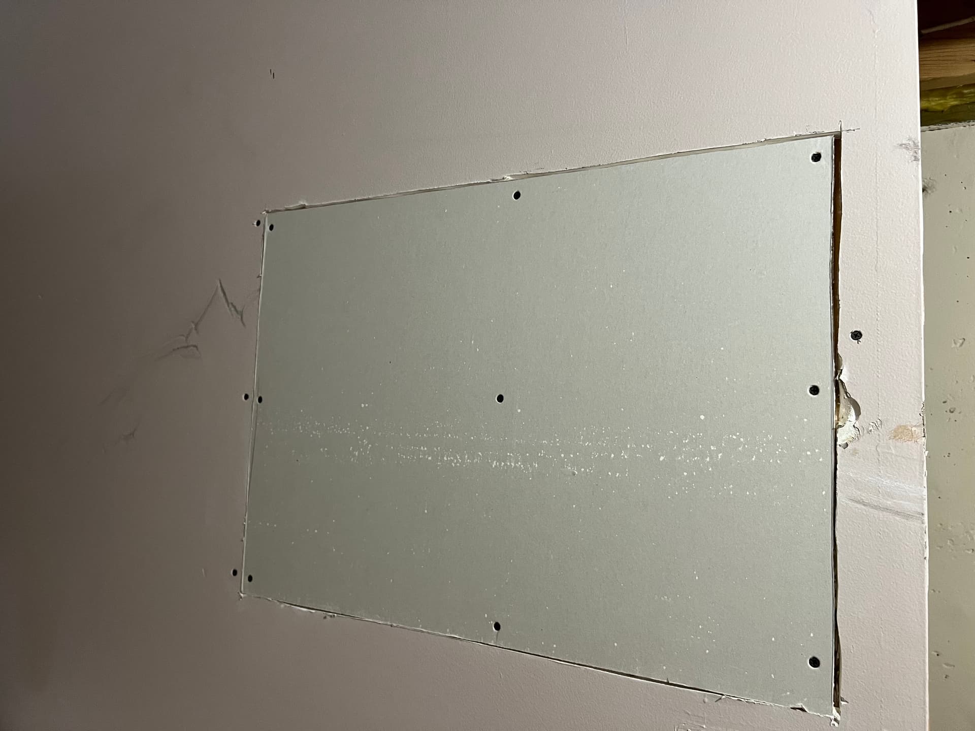 Gallery photos for Large Wall Hole Repaired and Painted to a Clean Finish: Image #1