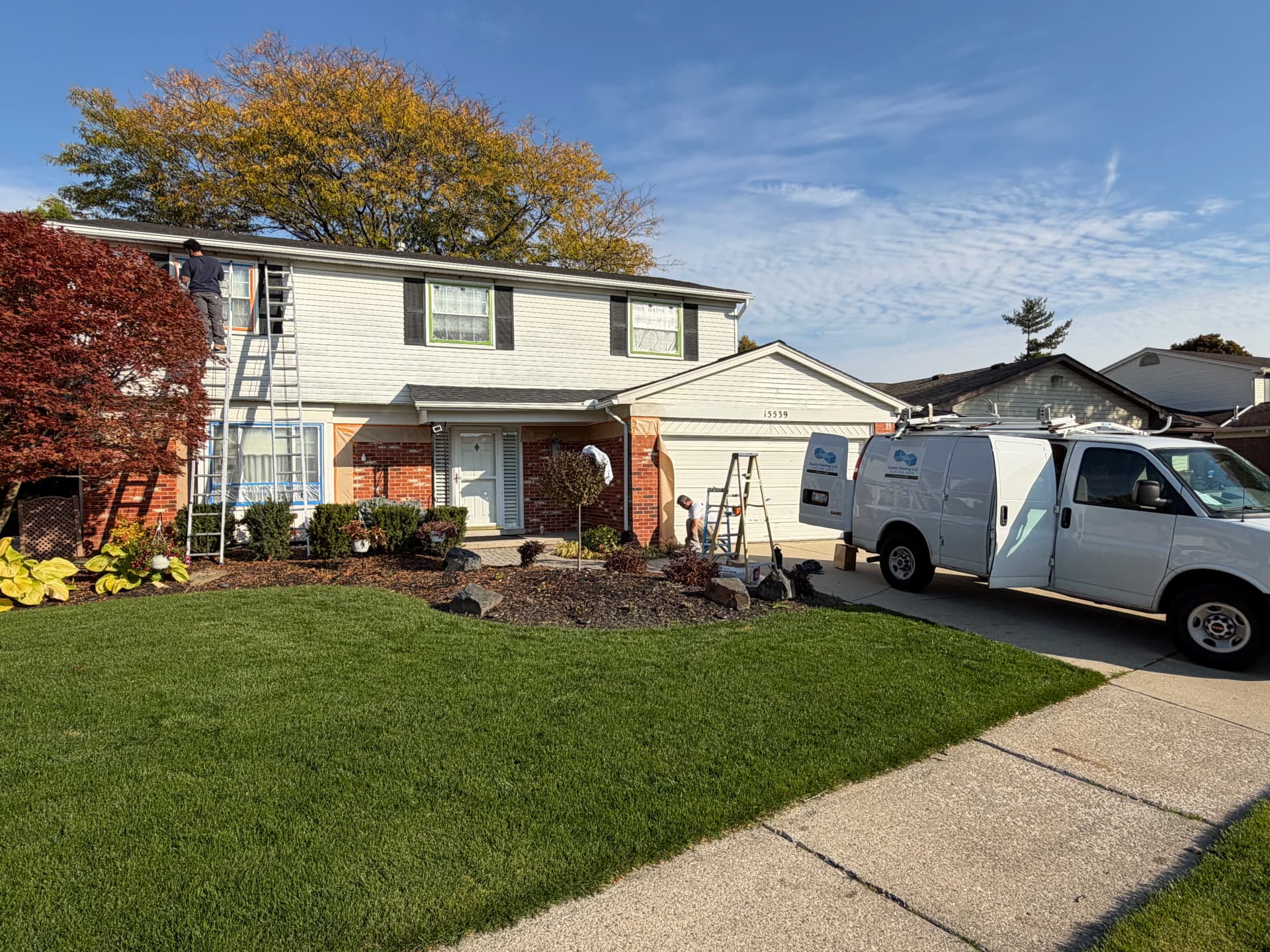2 Guys, 2 Days - Full Exterior Painting on a Two-Story Home image