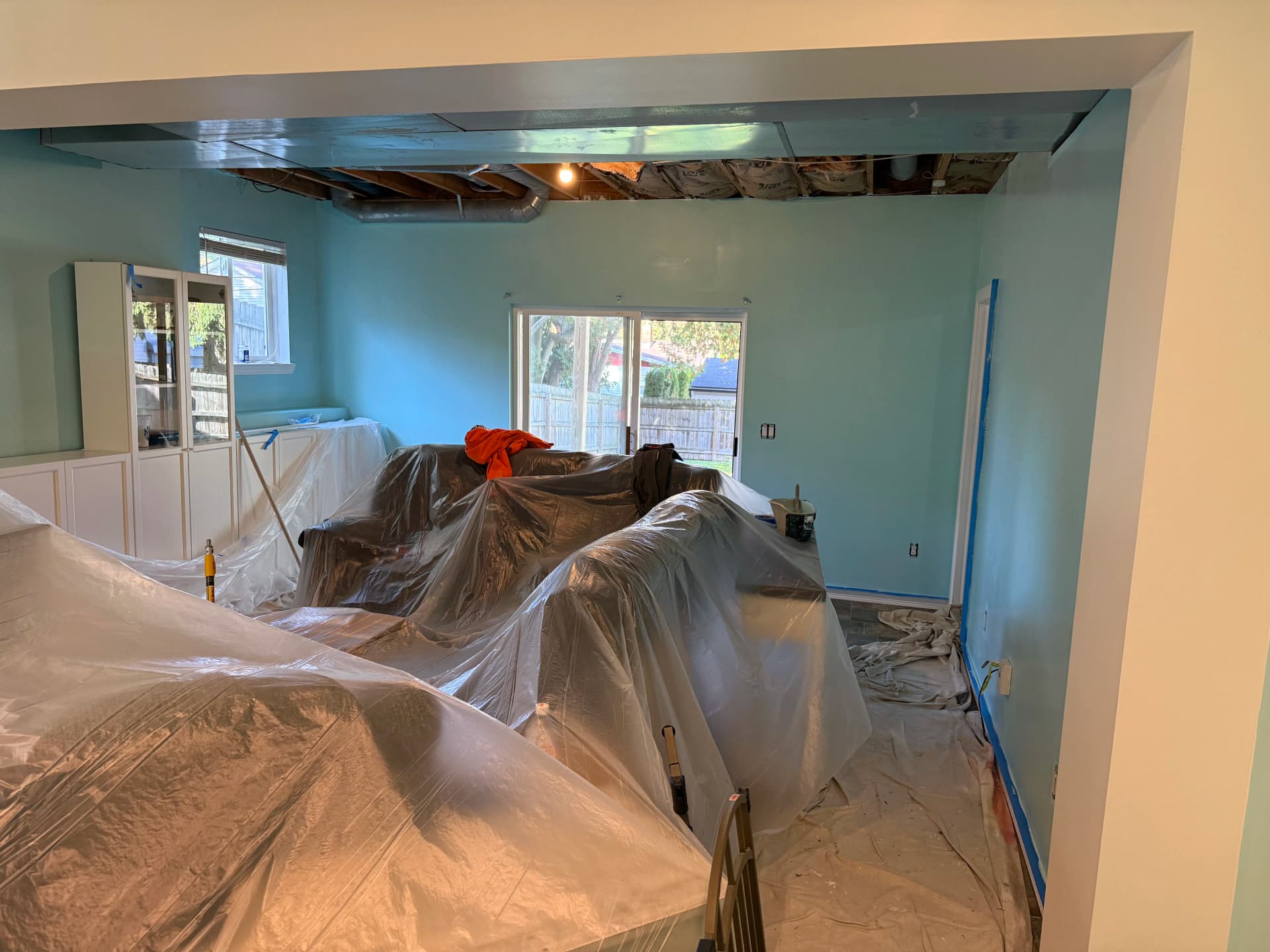 Gallery photos for Basement Interior Painting in Progress - Fresh Color Taking Shape: Image #6