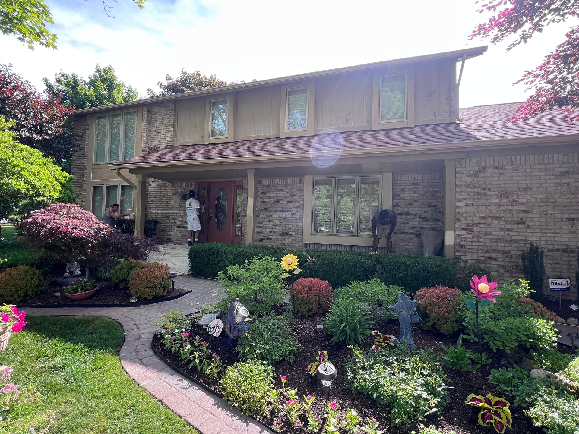 Gallery photos for Exterior Painting With a Front Door Accent That Pops: Image #1