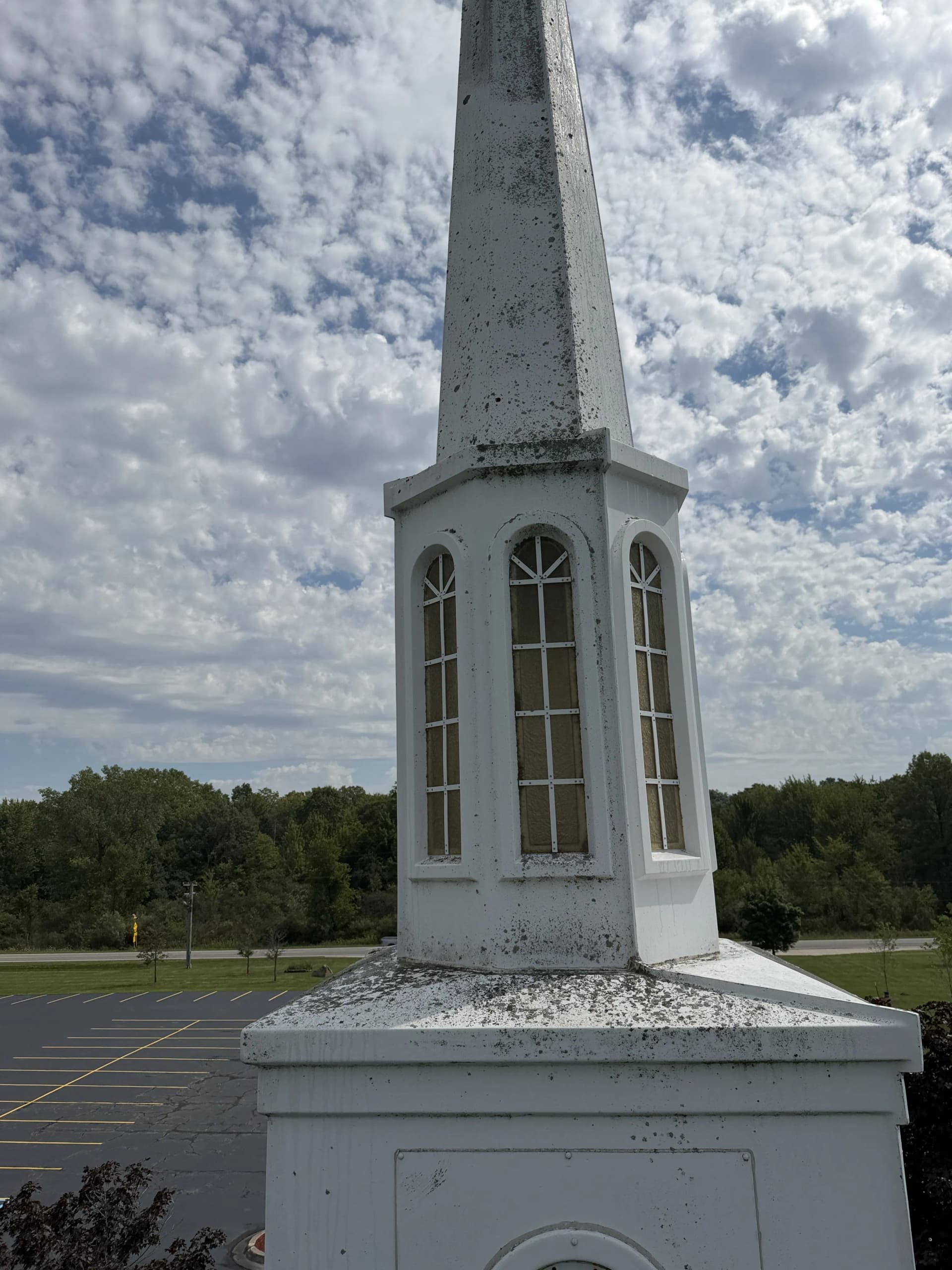 Gallery photos for Church Steeple Power Washed Clean From Top to Bottom: Image #8