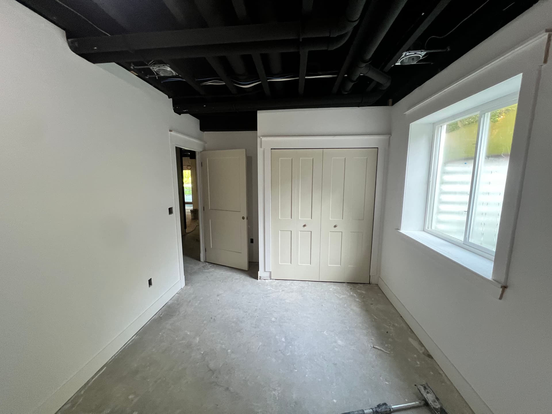 Gallery photos for Basement Finish Gets a Sharp Black Ceiling and Clean Painted Walls: Image #2