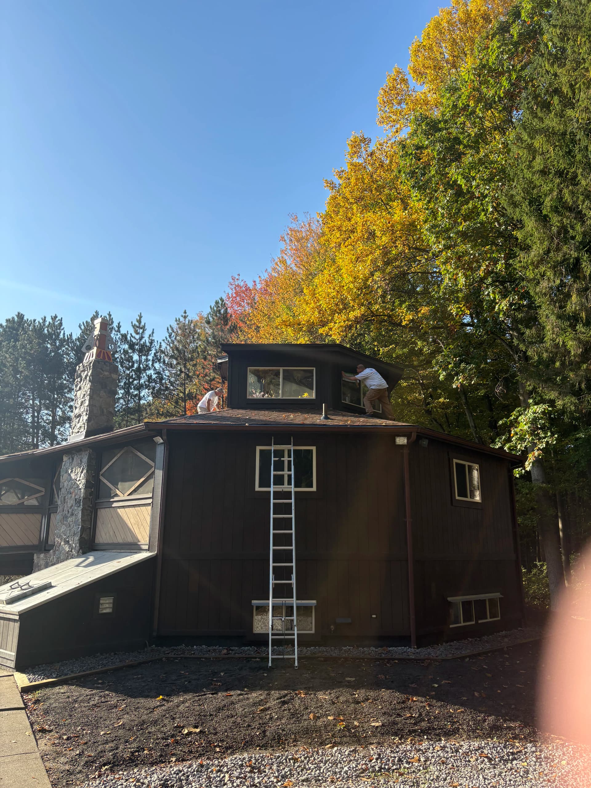 Gallery photos for Exterior Painting on a One-of-a-Kind Hand-Built Home: Image #3