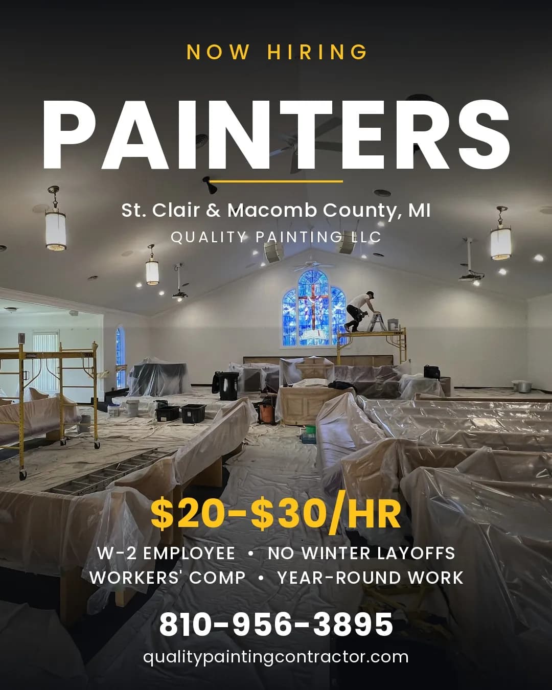 Quality Painting LLC Is Hiring Experienced Painters in St. Clair and Macomb County image