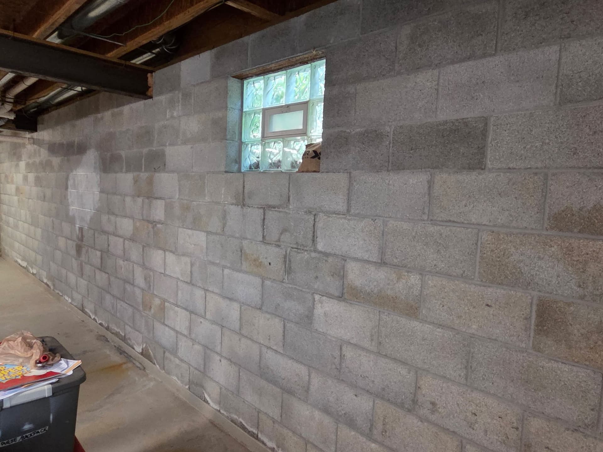 Gallery photos for Basement Flood Damage Repair - Drywall and Block Wall Painting: Image #1