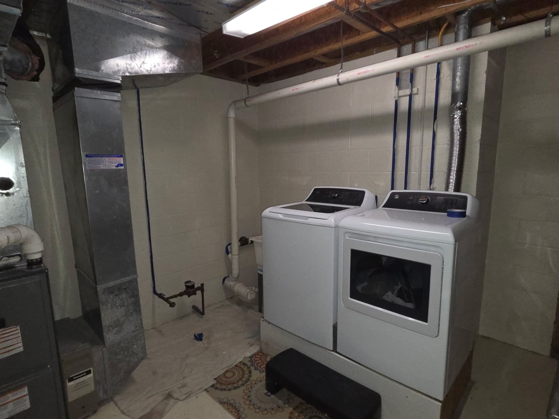 Gallery photos for Basement Flood Damage Repair - Drywall and Block Wall Painting: Image #5
