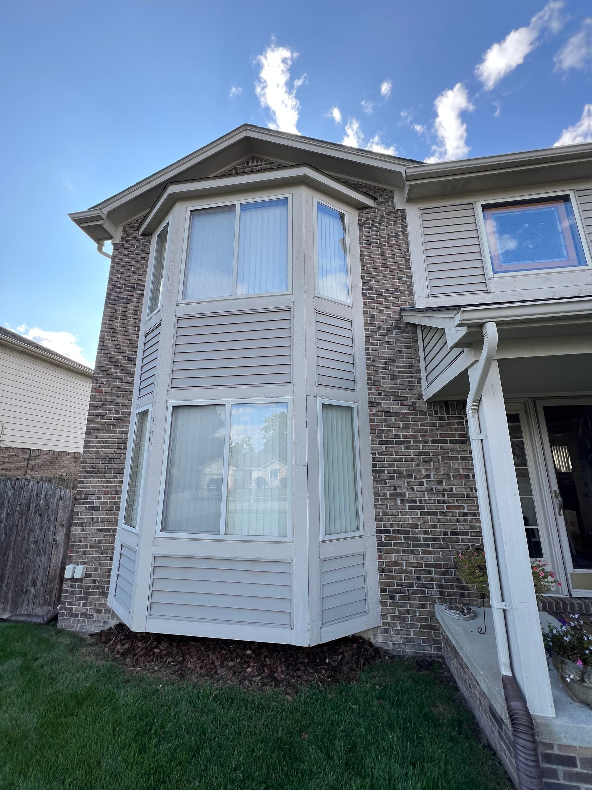Gallery photos for Exterior Trim Replacement and Fresh Paint on a Two-Story Home: Image #2