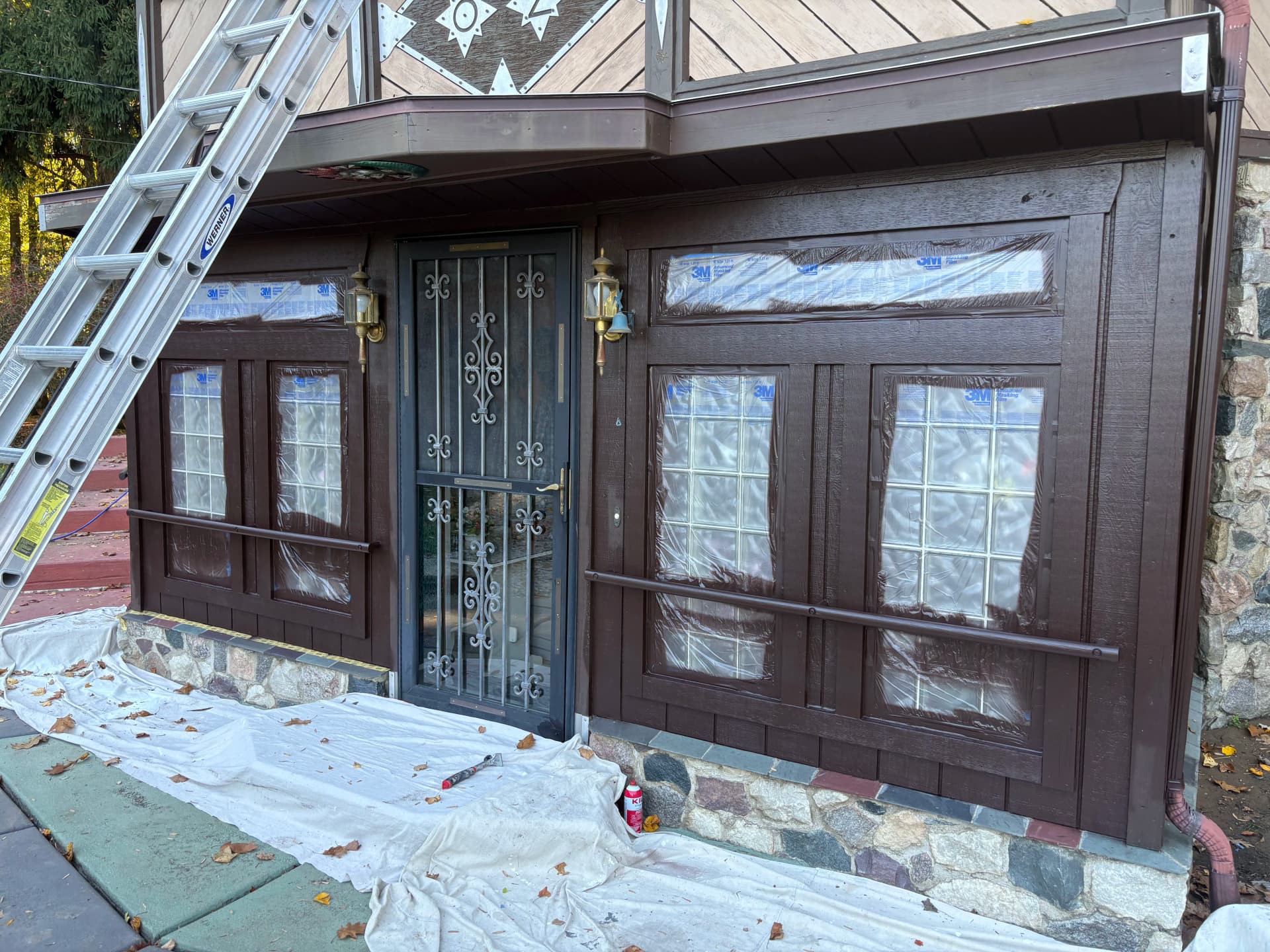 Gallery photos for Exterior Painting on a One-of-a-Kind Hand-Built Home: Image #2