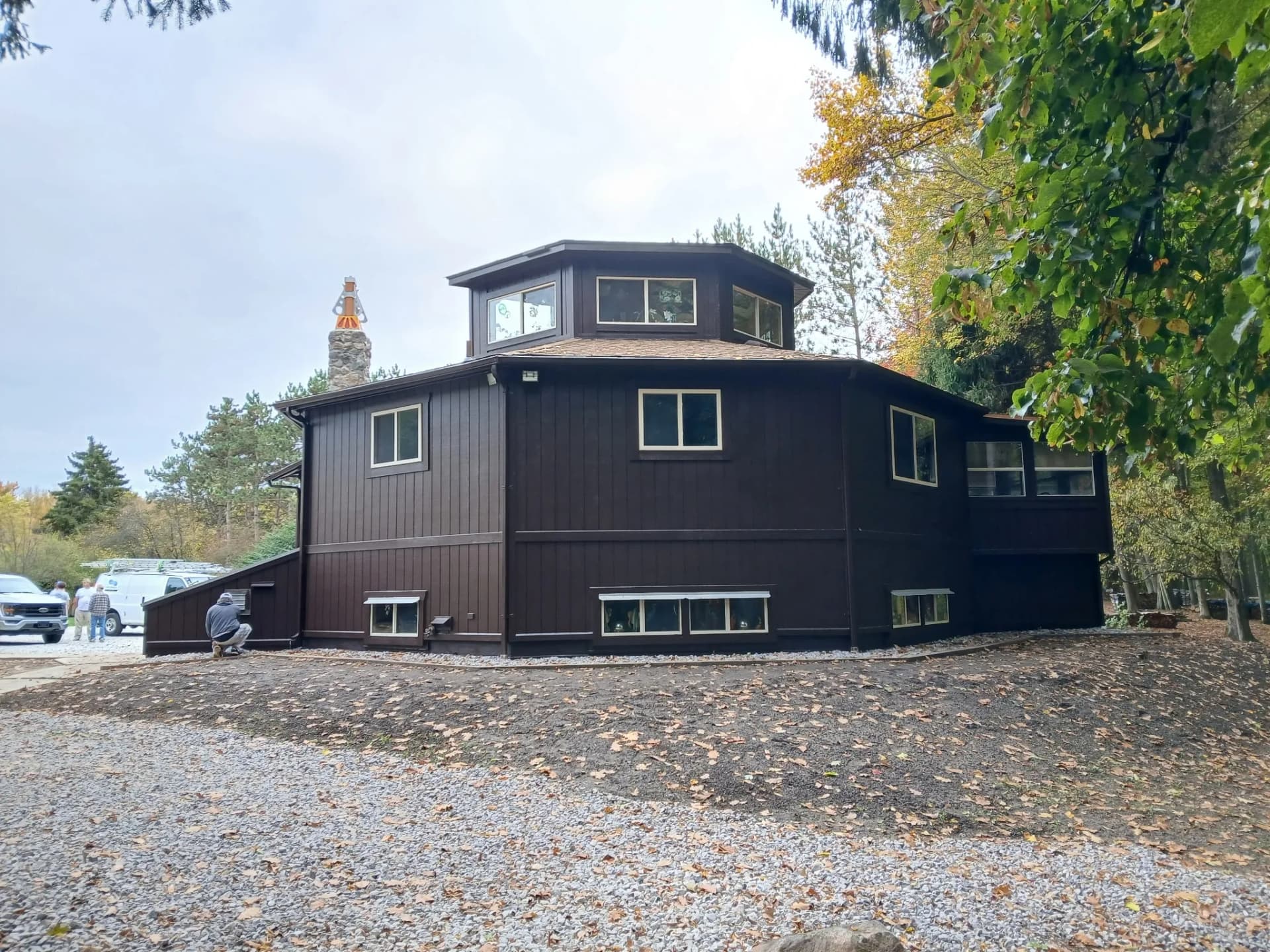 Gallery photos for Exterior Painting on a One-of-a-Kind Octagonal Home: Image #5