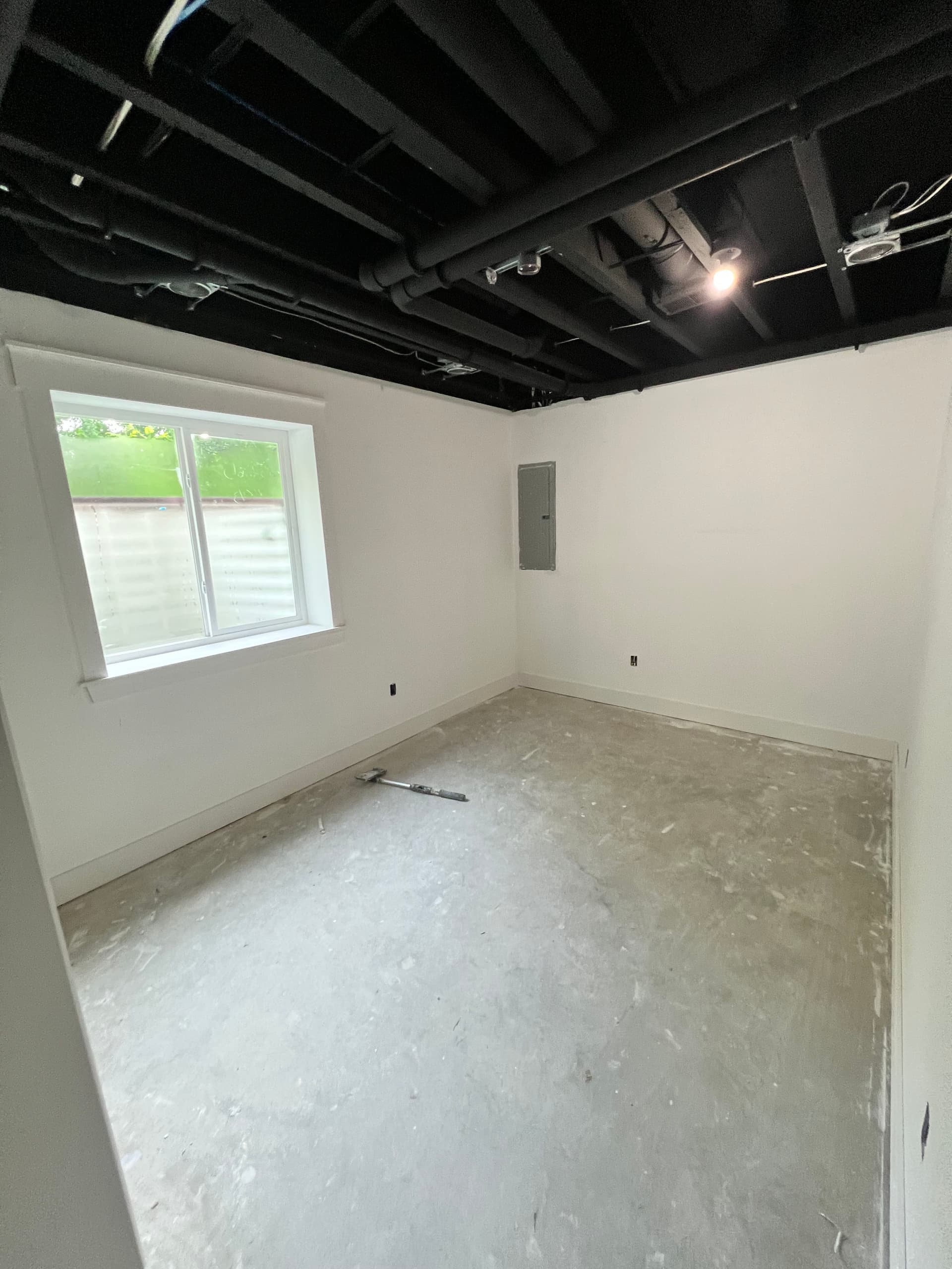 Gallery photos for Basement Finish Gets a Sharp Black Ceiling and Clean Painted Walls: Image #4