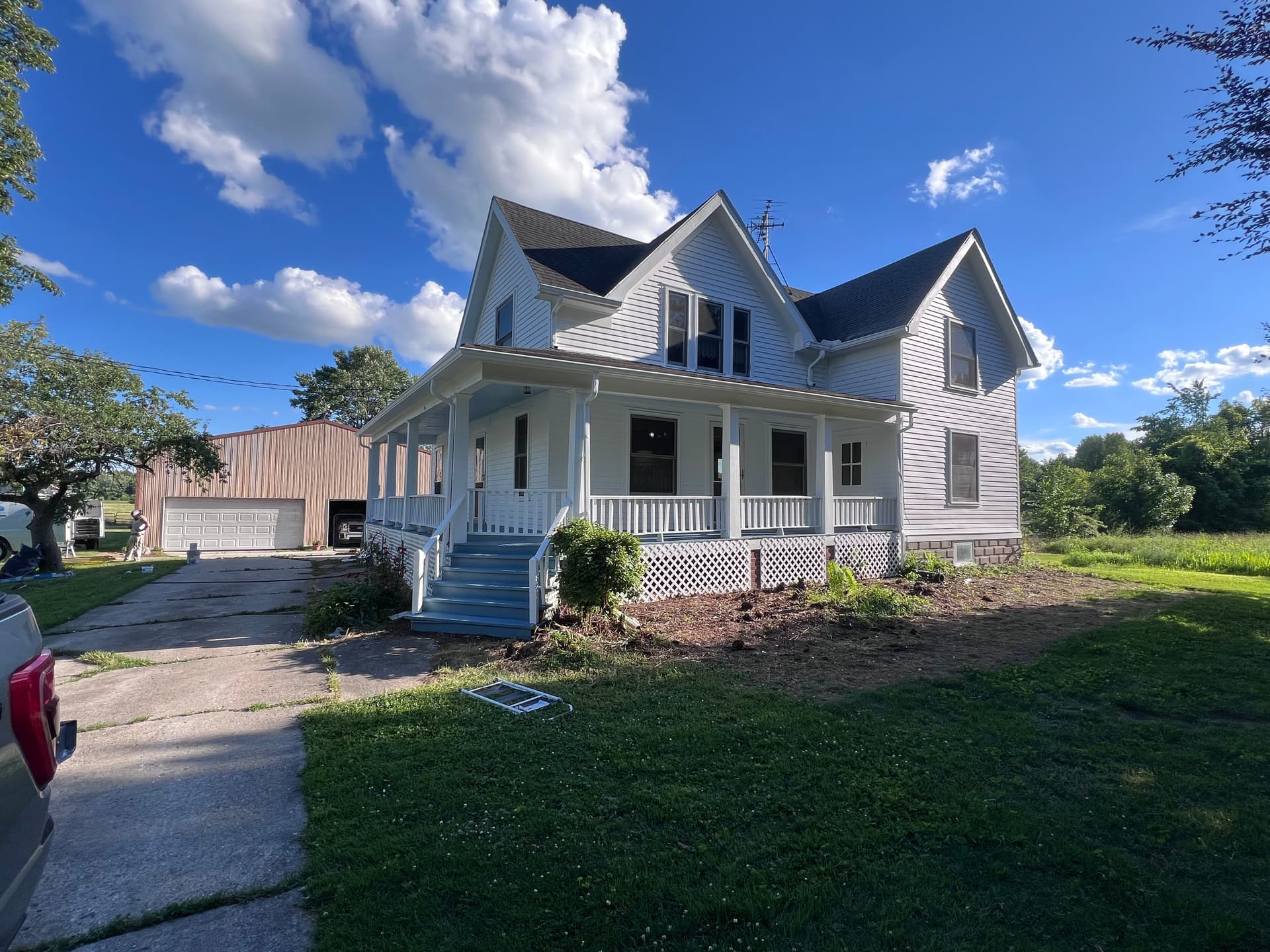 Gallery photos for Peeling Wood Siding and Porch Gets a Full Exterior Paint Overhaul: Image #6
