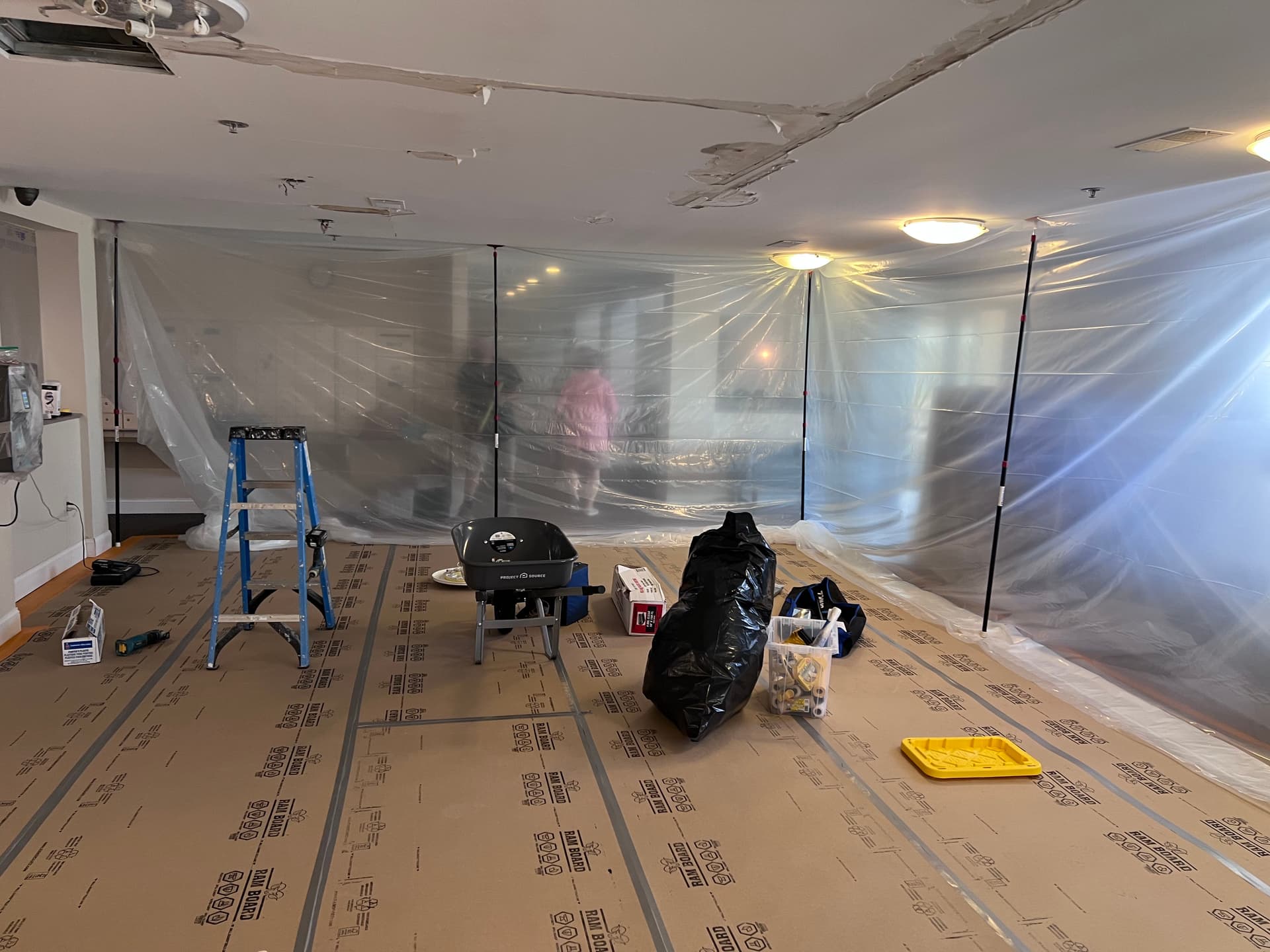 Gallery photos for Ceiling Drywall Demo and Prep After Water Damage: Image #1