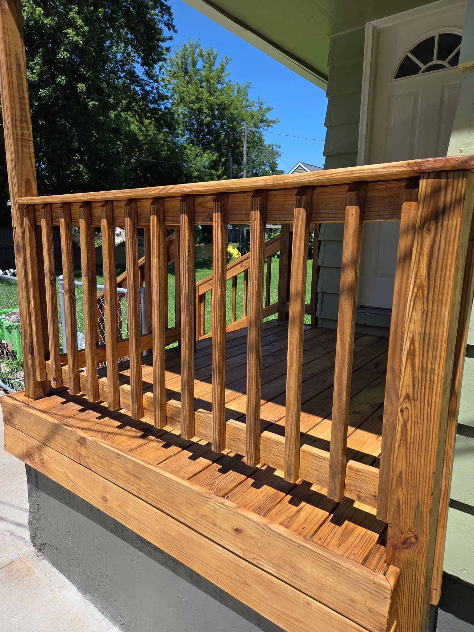 Gallery photos for Worn-Out Front Porch Gets Full Rebuild and Fresh Stain: Image #5