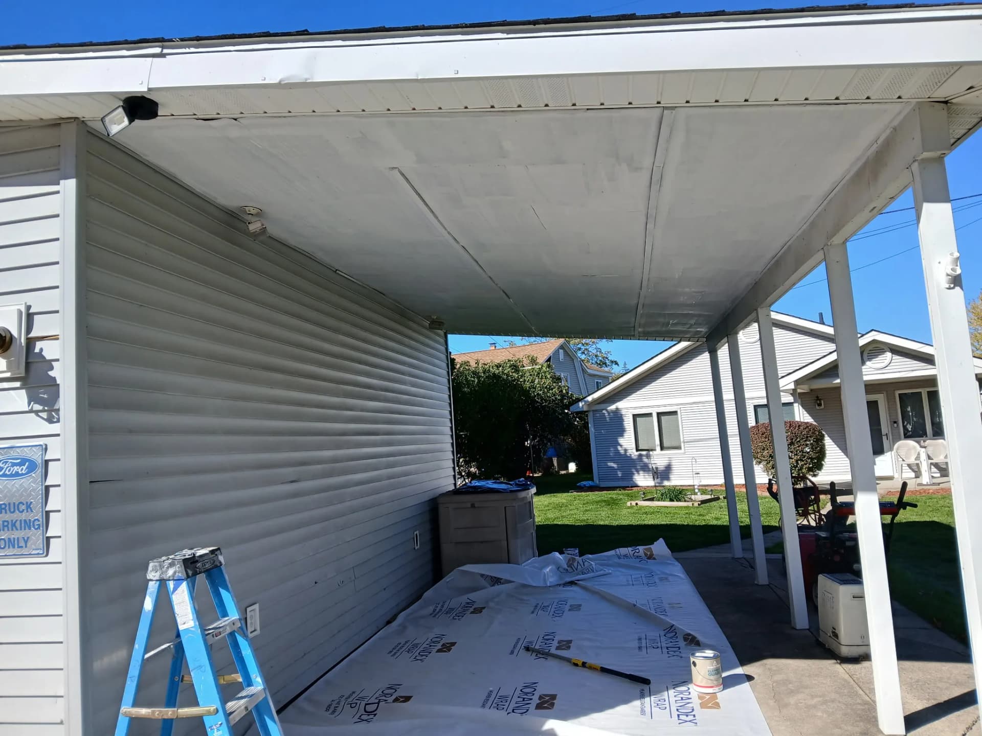 Gallery photos for Peeling Porch Ceiling Gets a Proper Fix and Fresh Coat: Image #1